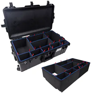 LAFENLIN DIY Divider System for Pelican 1615 Case – Custom Adjustable Organizer with U-Clips & Red Pull Tabs for Tools, Camera & Professional Gear (Case Not Included)
