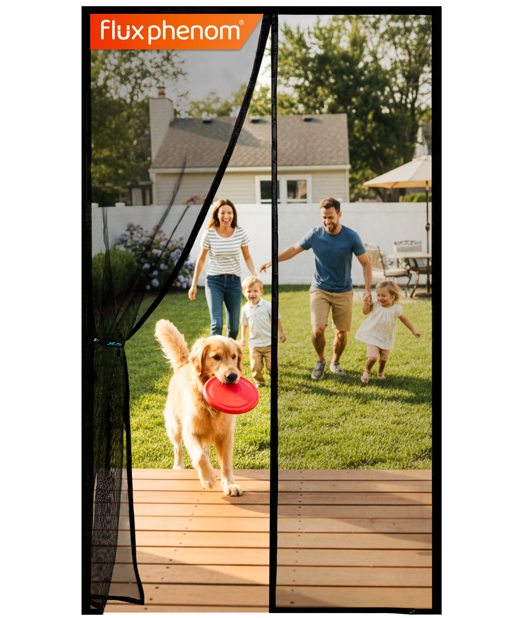 Flux Phenom 1mm Magnetic Screen Door - Automatic Close, Bug-Proof, Pet & Kid Friendly, 38x82 in Door Hardware Accessory, Childproof Screen Door Hardware Flux Phenom 1mm Magnetic Screen Door - Automatic Close, Bug-Proof, Pet & Kid Friendly, 38x82 in Door Hardware Accessory, Childproof Screen Door Hardware