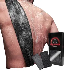 2PCS Extra Rough Exfoliating Washcloth-Extreme Body & Back Scrubber for Shower, Hygienic Rough Exfoliator, Men & Women, Sponge Towel Washer