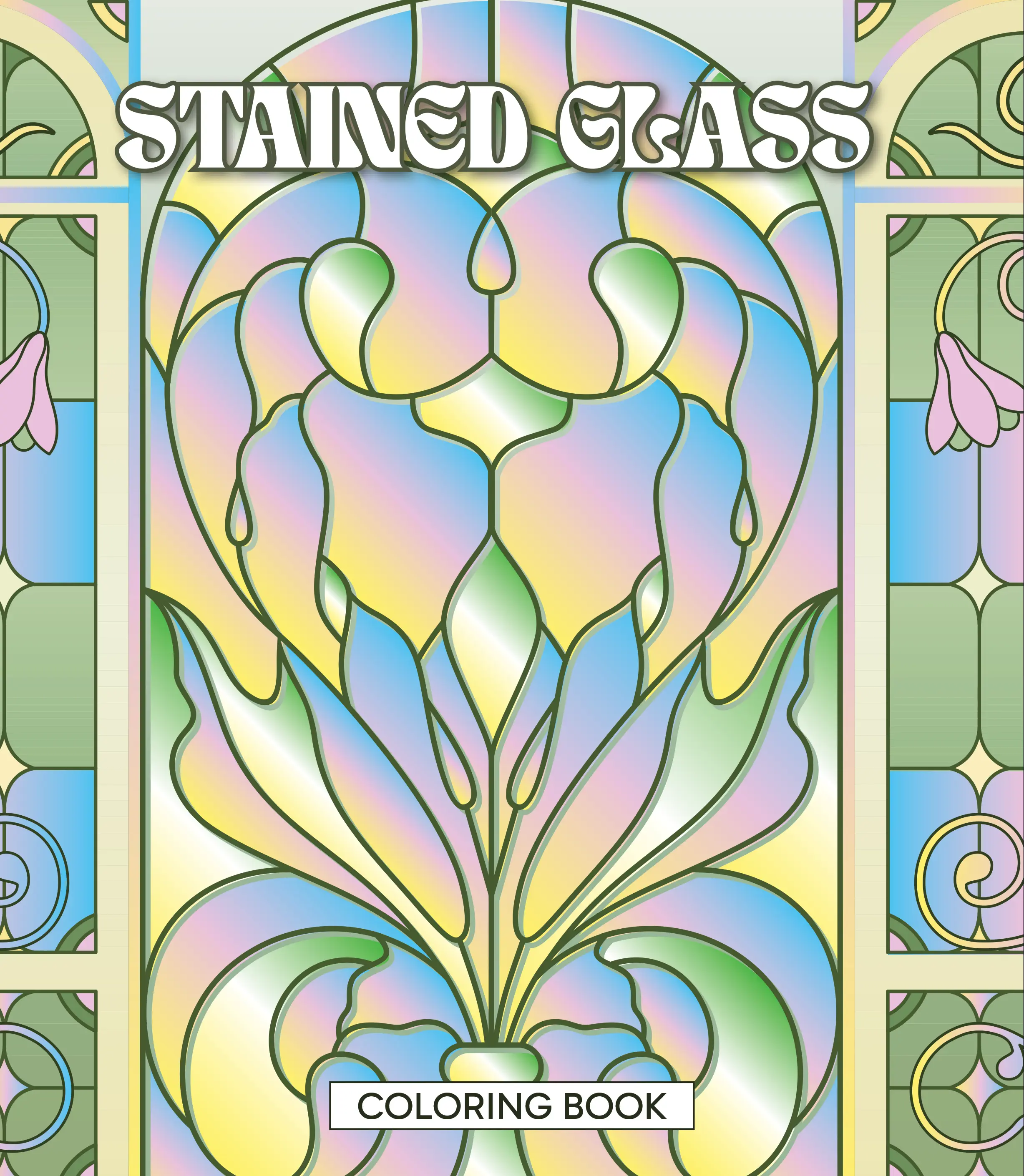 Stained Glass Art Paper Coloring Book - Office Stationery, Art Supplies, Craft Supplies for Creative Fun, Ideal Gift for Friends and Family