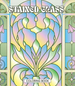 STAINED GLASS COLORING BOOK