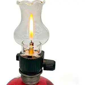 Portable Mini Camping Gas Lantern, Compatible with Butane/Isobutane, Adjustable Brightness for Outdoor Camping and Desktop Use