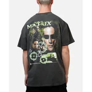 73Studio X The Matrix Neo Bullets Heavyweight T-Shirt Black
