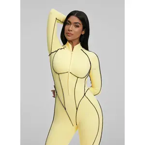 Contour Stitch Catsuit | Catline Collection | Womenswear