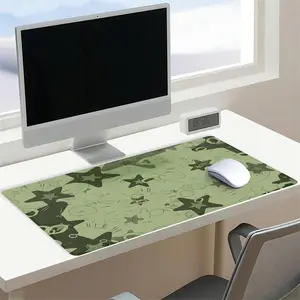 Vintage Star Pattern Mouse Pad, Rectangle Gaming Mouse Pad, Non-Slip Mousepad, Office Desk Keyboard Mouse Mat for Home Office Game Room Desk