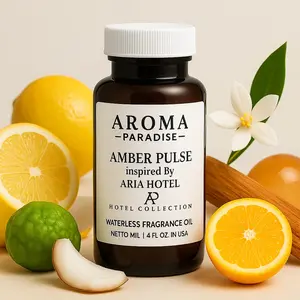 Aria Hotel Inspired Premium Long-Lasting Waterless Fragrance Oil | For Cold-Air & Waterless Diffusers - Amber Pulse (Formerly Ibiza)