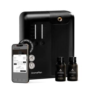 AromaPlan Pro Smart DAP Waterless Aromatherapy Diffuser - Black, 2 Diffuser Oils Included, 2000 Sq Ft Coverage, Home Room Appliance, Aromatherapy Diffusers, Diffuser For Home