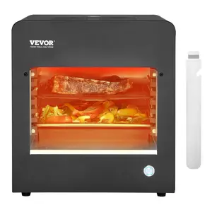 【Father's Day gift】VEVOR Electric Steak Grill, 1800W Smokeless Infrared Electric Broiler, 1450°F Stainless Steel Steak Cooker with 6-Tier Adjustable Rack, Electric Infrared Grill for BBQ, Toast, Grill, Indoor