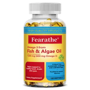 Fearathe Omega-3 Health Supplement , ​​Supports Brain Health and Heart Health, 120 Capsules