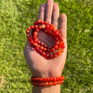 Carnelian 8mm Stretch Bracelet