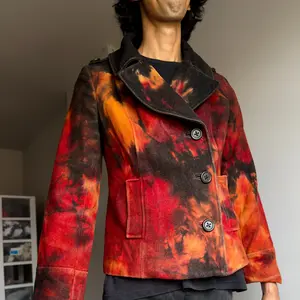 M, runs Small Ember Short Peacoat Jacket