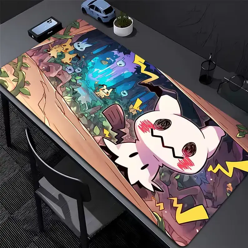 Pokémon TCG Mimikyu Extended Desk Mat - Large Cute Gaming Mouse Pad for Gaming, Office Use, Computer Accessories, Desk Mat Cute – FASTSHIPPING