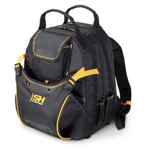48-Tool Backpack, Padded Back, Reinforced Bottom, Feet, Perfect for Electricians, Plumbers, Contractors, HVAC Techs