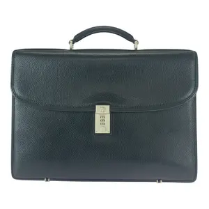 Pre-owned VERSACE Calfskin Tote Bags Medusa Leather Briefcase