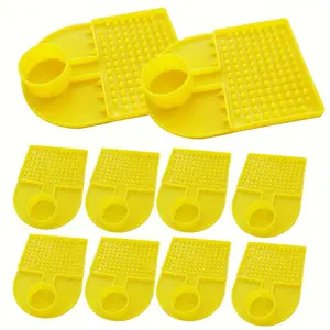 10PCS Bee Water Feeder for Plastic Bottles, Honey Bee Watering Station Bee Waterer, Outdoor Beehive Entrance Feeder for Sugar Syrup or Water, Beekeeping Water Dispenser Beekeeper Equipment Supply