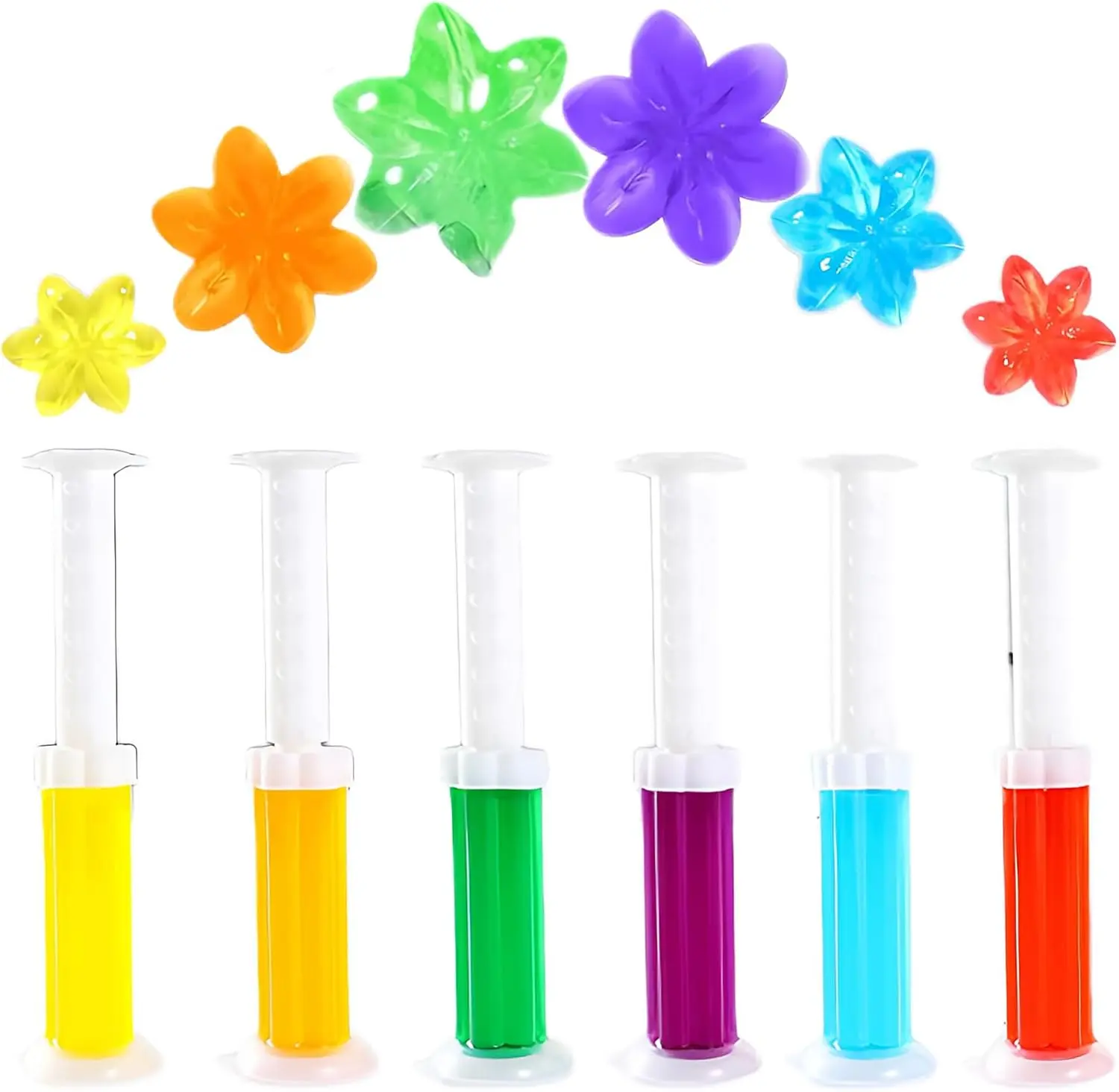 6 Pack Toilet Cleaning Gel Stamps – Fresh Fragrance Bathroom Cleaner, Long Lasting Deodorizing Gel for Easy Toilet Care