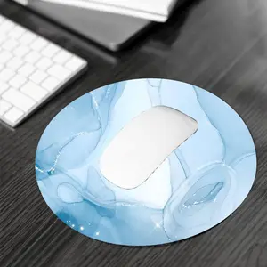Blue Marble Pattern Mouse Pad, Rectangle Gaming Mouse Pad, Non-slip Rubber Base Desk Keyboard Mat, Desk Mats, Aesthetic Desk Accessories, Desktop Accessory for Home Office Desk Accessories