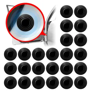 24PCS Universal Car Door Shock Absorber Cushion Gasket Decoration Sticker Shock-Absorbing Gasket Anti-Collision Gasket Automotive Door Entry Guard Car Accessories Universal for Most Cars