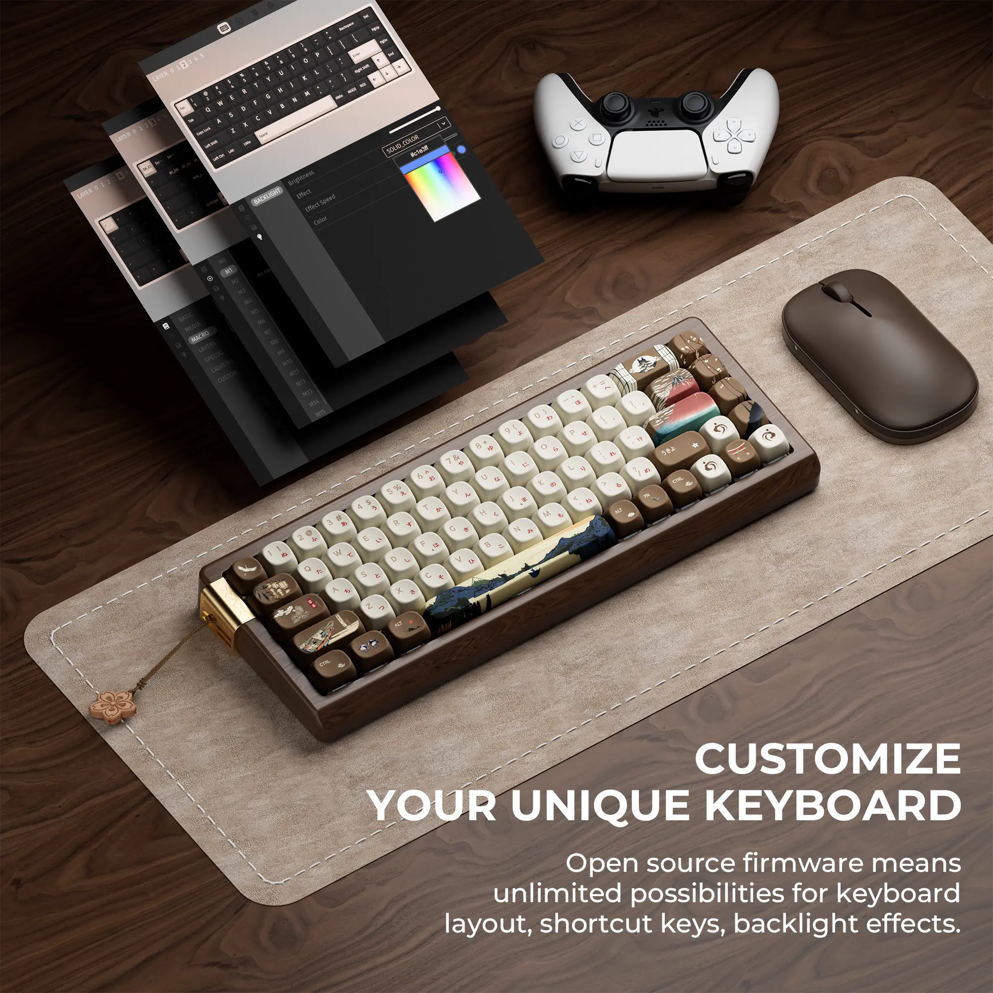 XVX MU68 FujiWave Theme Mechanical Tri-Mode Keyboard Hot Swappable