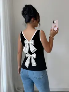 Elegant Solid Adult Womenswear Top for Daily Casual Wear, Party, Holiday Style, Music Festival Fashion, Comfortable, Stylish & Elegance