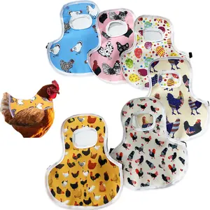 Chicken Saddle Hen Apron for Feather Protection Back Cover for Hens Roosters Anti Pecking Mating Vest with Adjustable Straps