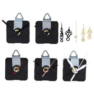 5 Pcs Clock Movement Mechanism Parts Silence Quartz DIY Wall Clock with 7 Different Pairs Clock Hands Replacement Kit