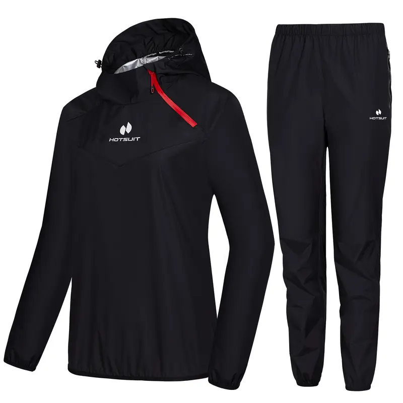Women’s Sauna Suit for Weight Loss – HOTSUIT Sweat Suit Workout Exercise Jacket and Pants, Fitness Gym Training Sauna Clothing