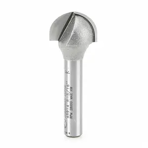 Amana Tool 45914 Carbide Tipped Core Box 5/16 R x 5/8 D x 7/16 CH x 1/4 Inch SHK Router Bit