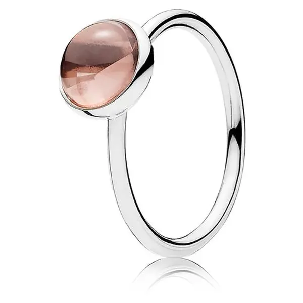 PANDORA Blush Pink Poetic Droplet Ring 191027NBP-48 PANDORA Blush Pink Poetic Droplet Ring 191027NBP-48