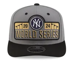 New York Yankees New Era 2024 American League Champions Locker Room 9SEVENTY Stretch Gray Snap Hat