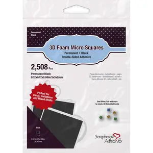 3L - Scrapbook Adhesives - 3D Foam Micro Squares - Black