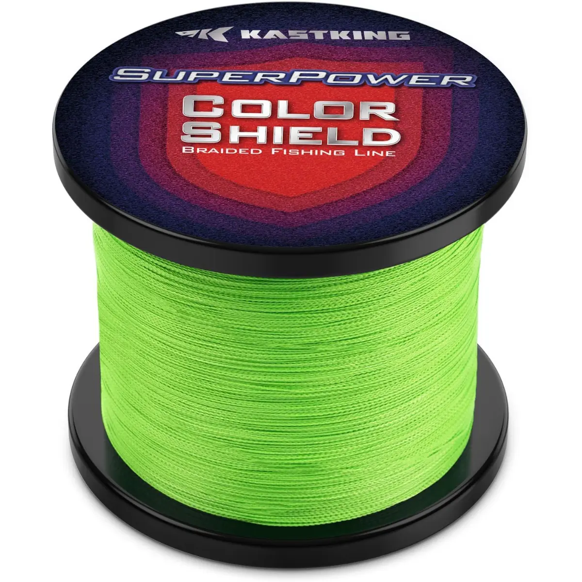 KastKing Superpower ColorShield Braided Fishing Line - 100% Solution Dyed UHMWPE Fiber, Colorfast, Smooth, Strong, 0-Stretch, Sensitive, High Abrasion Resistance