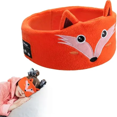 Kids Over-Ear Wireless Headset - School Party Gift, Thin Speakers, Super Soft Fleece Headband, Soft Fabric, Volume-Limited, Reliable Quality, Portable Home & Festive Party Supply