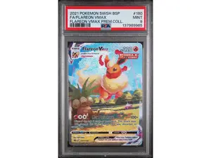 2021 Pokemon Sword and Shield Black Star Promo Premium Collection Flareon Vmax #SWSH180 PSA 9