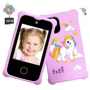 Kids Learning Smartphone Toy for Ages 3-12, 2.8'' Touch Screen, Dual Camera, 32GB Card, Educational Games, Music Player, Unisex Gift