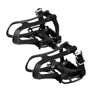 BV MTB Bicycle Pedals Set 9/16 Inch with Toe Cage - Pair | BV-PD1-PLUS