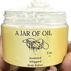 A Jar of Oil Whipped Vanilla Bean Body Butter - 2 Kings 42 - Natural Product for Your Skin Care Routine Organic Therapeutic