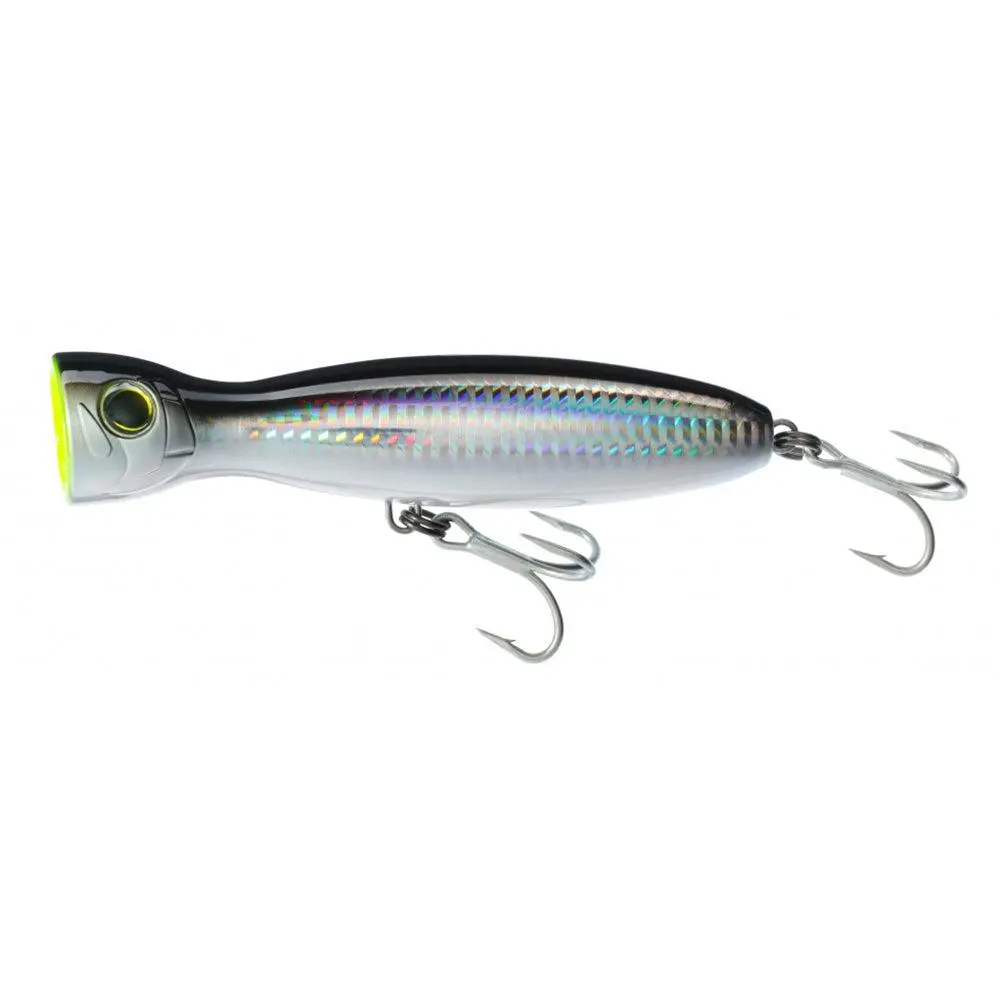 Yo-Zuri Mag Popper Topwater Water-Pusher Fishing Lure, 160mm-6.25 inch Large Size Saltwater Lure, 2.875 oz ABS Resin with Split Rings for Accurate Casts & Massive Splash to Target Aggressive Fish