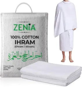 Zenia Cotton Ihram Ehram for Men 45x90in