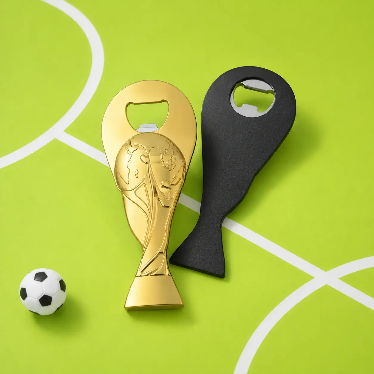 MINISO FIFA World Cup 2026 Series Trophy Bottle Opener Refrigerator Magnet, Collectible Soccer Fan Souvenir for Home Decor & Home Supplies, Back To School