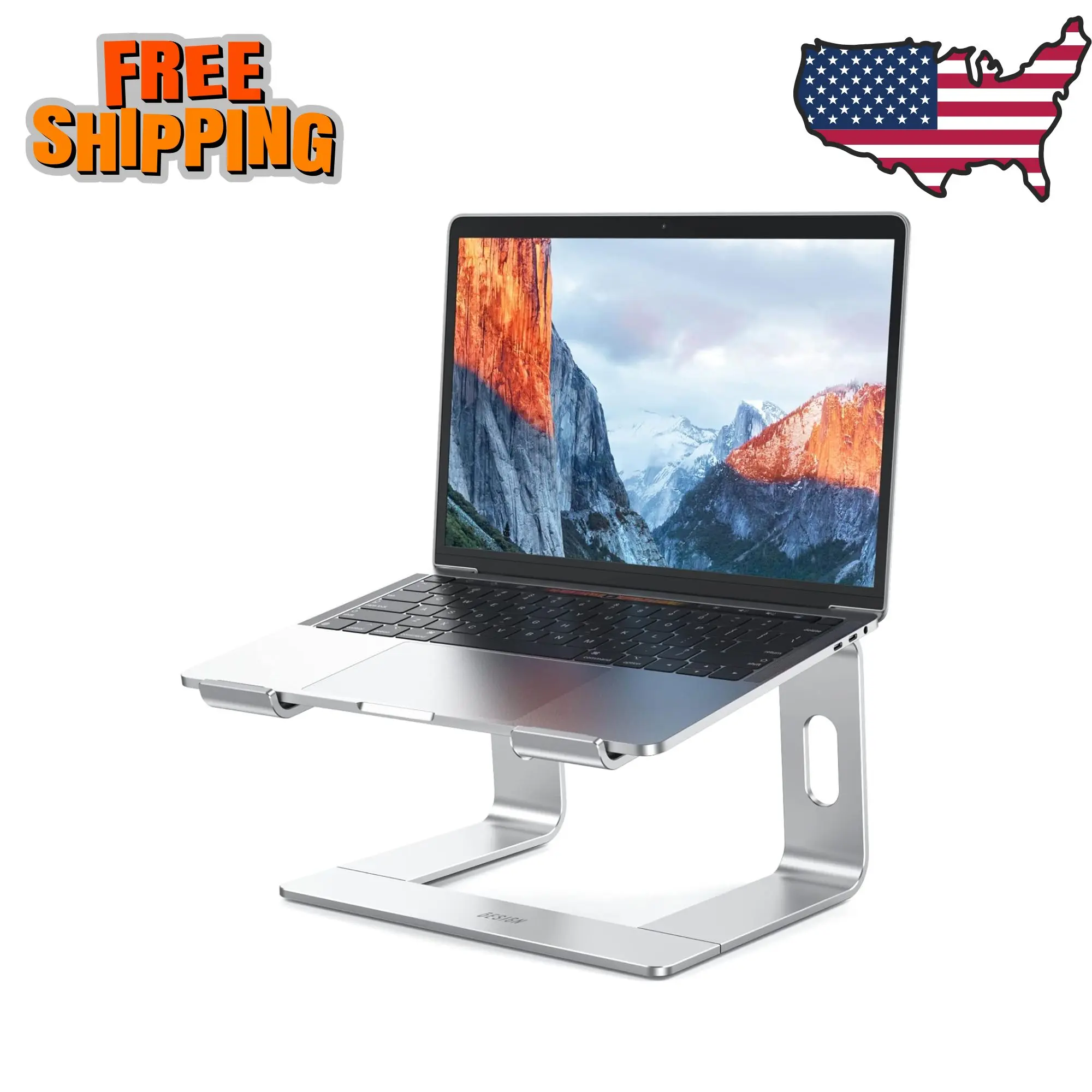 Aluminum Laptop Stand, Ergonomic Detachable Computer Stand