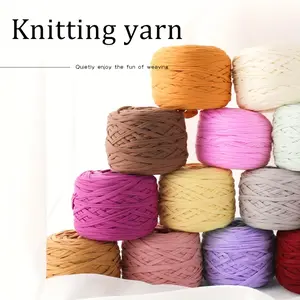 2 Rolls Of 280g Large Elastic T-shirt Yarn, Suitable For Crochet And DIY Handmade Bags, Mats, Dolls, Multi-color Yarn, Suitable For Woven Bags, Storage Baskets, Cribs, Cup Covers And Other Handicrafts And Wedding Headwear, Mother's Day Gift