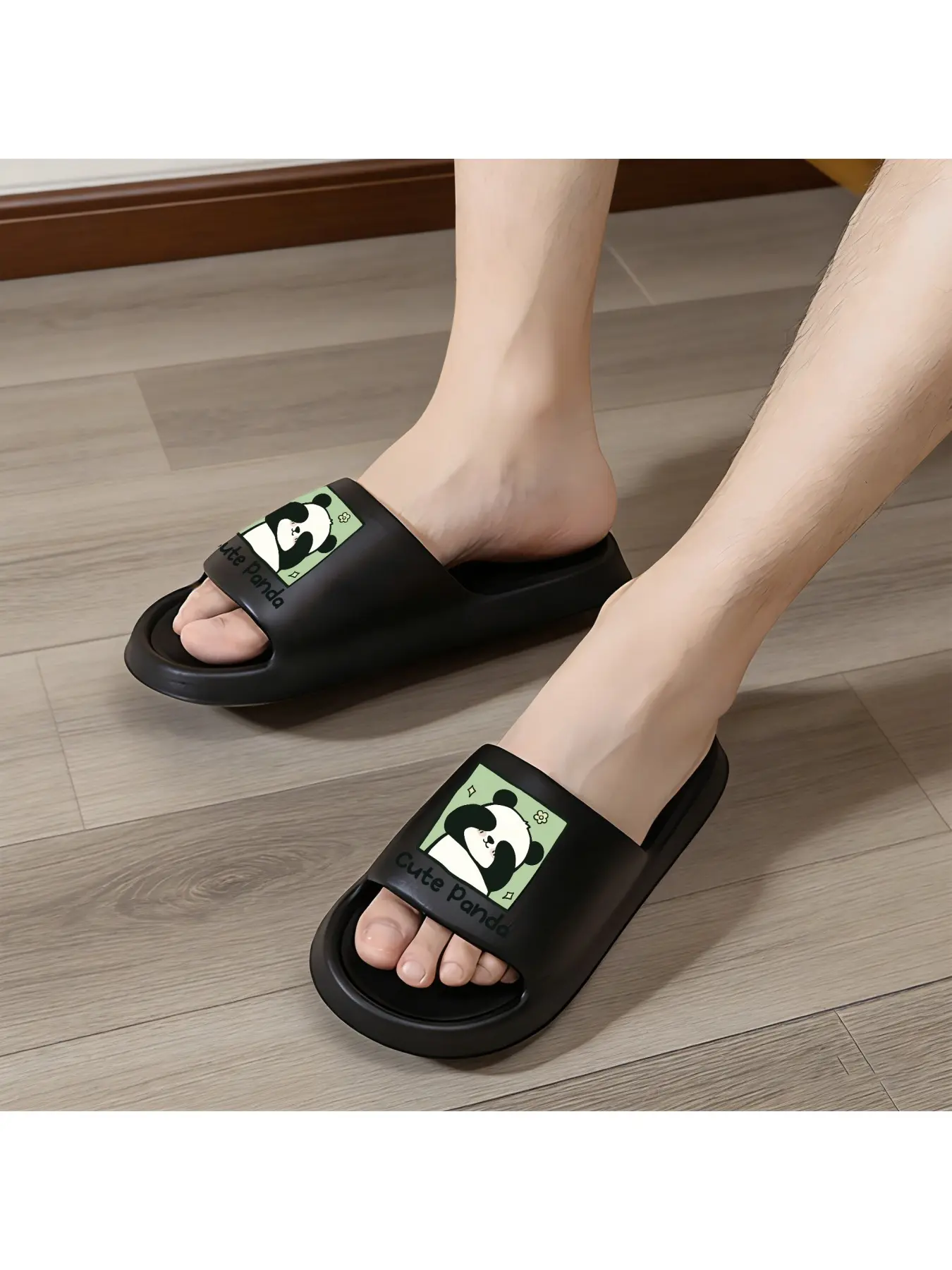 Cute Panda Hugging Slippers for Women and Men Soft Comfortable Home Shoes with Adorable Panda Pattern Cozy Non-Slip Indoor Slippers Perfect for Daily Wear and Gift