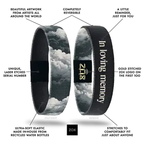 Memorial Bracelet NFC Daily Inspirational Sympathy Gift for Loss, Remembrance Bracelet for Women & Men, New Message Every Tap, Waterproof Reversible