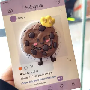 A Particularly Unique And Unconventional Style Cute For Banana Flower Eggplant Cookie Dopamine Magnetic Mobile Phone Holder Magnetic Phone Stand Cell Phone Holder