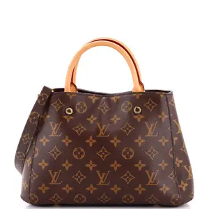 Pre-owned Louis Vuitton Canvas Coated Top Handle Bags Montaigne Handbag Monogram Canvas BB by Rebag