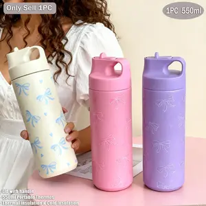 550ML Stainless Steel Insulated Cup, Heart Theme, Dual Layer, Keeps Hot/cold, Ideal for Gym, Office, Travel, Gift