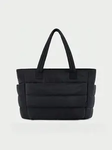 Women's Handbag, Lightweight Puffy Shoulder Bag, Quilted Puffer Tote Bag, Perfect for Travel Work Beach Gym Shopping School, Large Capacity Waterproof Portable