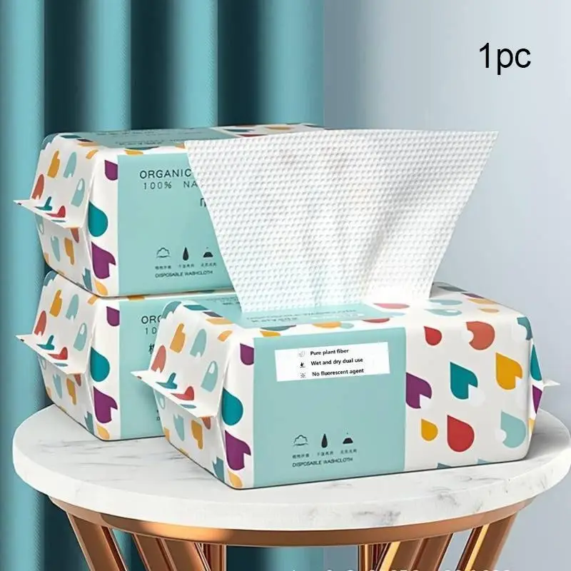 Spring Disposable Facial Towel, Water Absorbent Facial Towel, Facial Cleansing Towel, Skin Care Towel for Home and Outdoor Travel, Face Towel Disposab