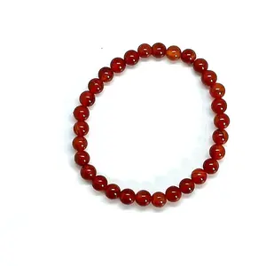 Small Carnelian Beaded Bracelet